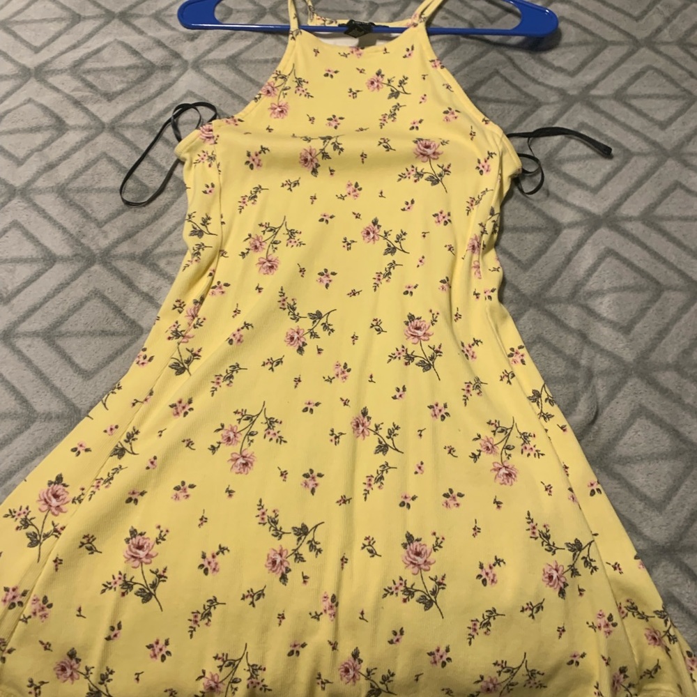 Forever 21 floral halter top skater dress